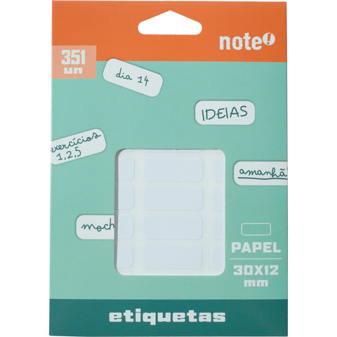 Etiquetas Adesivas 30x12mm 351 Unidades Note!