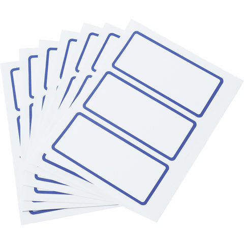 Etiquetas Adesivas 34x75mm Rebordo Azul 21 Unidades Note!