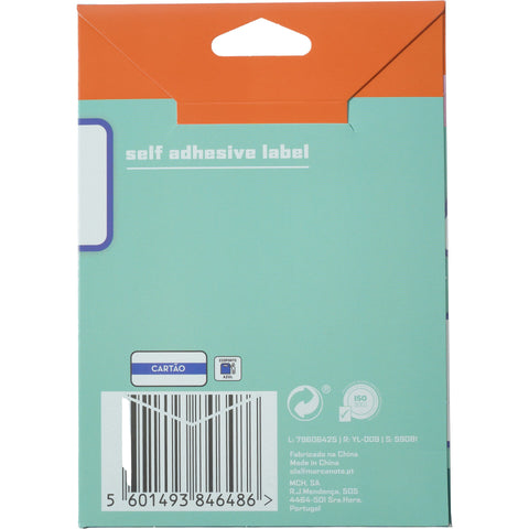 Etiquetas Adesivas 41x65mm Rebordo Azul 24 Unidades Note!