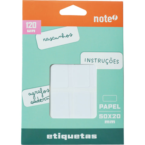 Etiquetas Adesivas 50x20mm 120 Unidades Note!