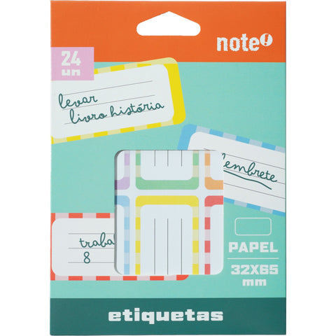 Etiquetas Adesivas Escolar 32x65mm Note!