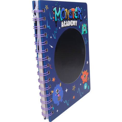 Caderno Espiral A5 com LCD Interativo Pautado Monster Note!
