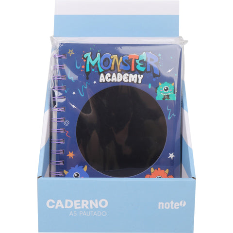Caderno Espiral A5 com LCD Interativo Pautado Monster Note!
