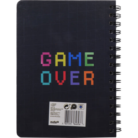 Caderno Espiral A5 com Jogo Interativo Pautado Game Note!