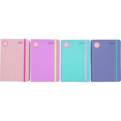 Agenda A5 2027 Pastel com Elástico (várias opções) Note!