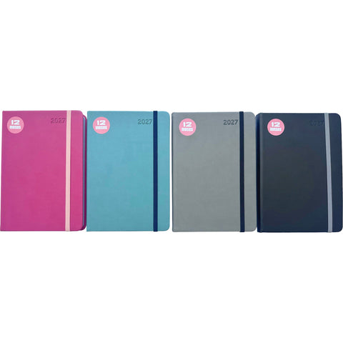 Agenda A5 2027 Basic com Elástico Color (várias opções) Note!