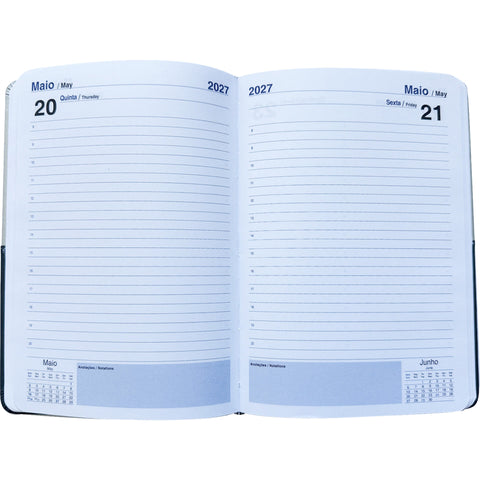 Agenda A5 2027 Bicolor Metalizada (várias opções) Note!
