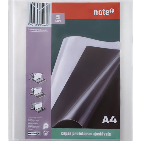 Capas para Proteção Cadernos A4 5 Unidades Note!