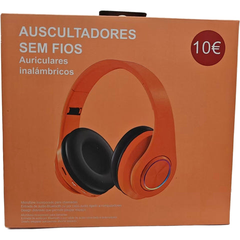 Auscultadores Sem Fios Laranja Fusion