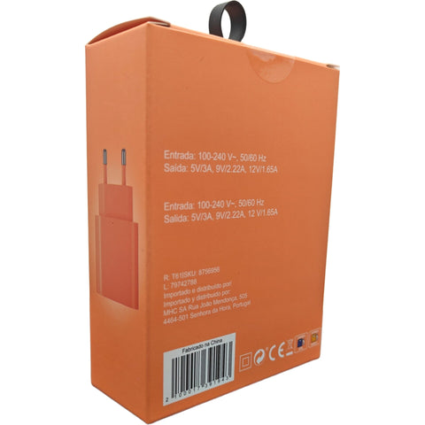 Tomada Usb-C Laranja Fusion