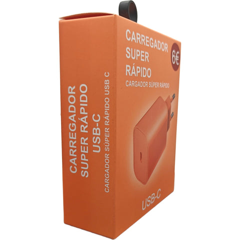 Tomada Usb-C Laranja Fusion