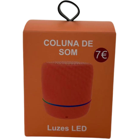 Coluna De Som Laranja Fusion
