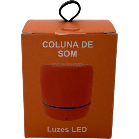 Coluna De Som Laranja Fusion