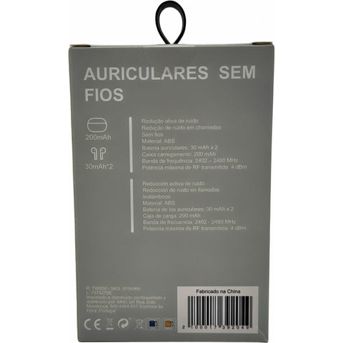 Auriculares Sem Fios Branco Fusion