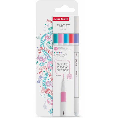 Marcador Emott Candy Colours 5 Unidades Uni