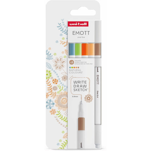 Marcador Emott Natural Colours 5 Unidades Uni