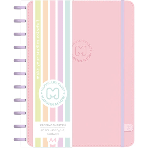 Caderno Smart  A4 Smooth 2 Unidades (várias opções) Marshmallow