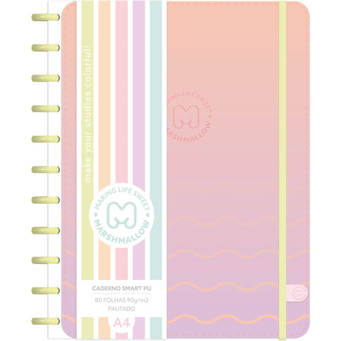 Caderno Smart  A4 Straig 2 Unidades (várias opções) Marshmallow