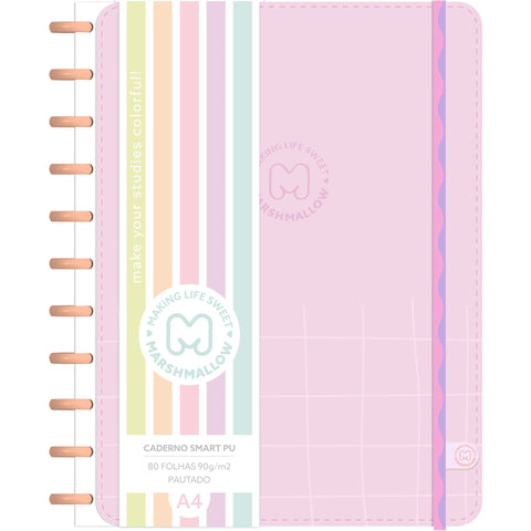Caderno Smart  A4 Straig 2 Unidades (várias opções) Marshmallow