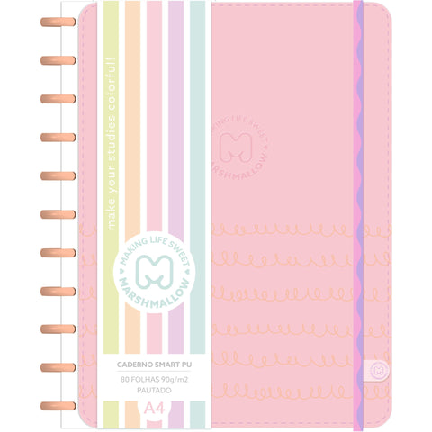 Caderno Smart  A4 Straig 2 Unidades (várias opções) Marshmallow