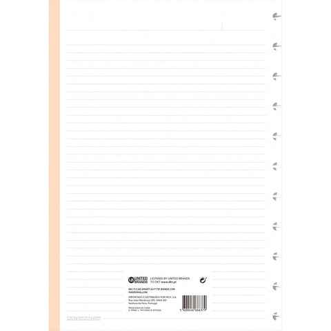 Recarga Papel para Caderno Smart A4 Pautado Marshmallow