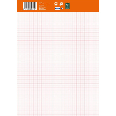 Bloco de Papel Milimétrico A4 10 Folhas Note!