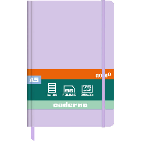 Caderno Agraf Formato A5 C.Dura Com Elast P Sh Pastel