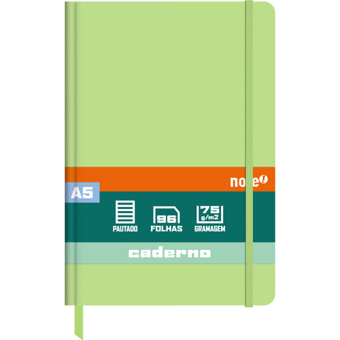 Caderno Agraf Formato A5 C.Dura Com Elast P Sh Pastel