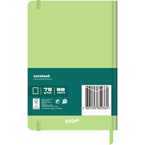 Caderno Agrafado A5 Capa Dura com Elástico Liso Pastel (várias opções) Note!
