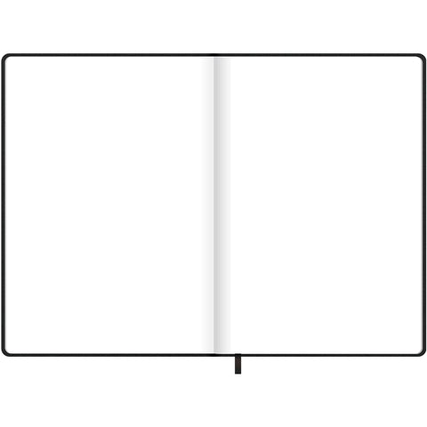 Caderno Agrafado A5 Capa Preta Soft com Elástico Liso Note!