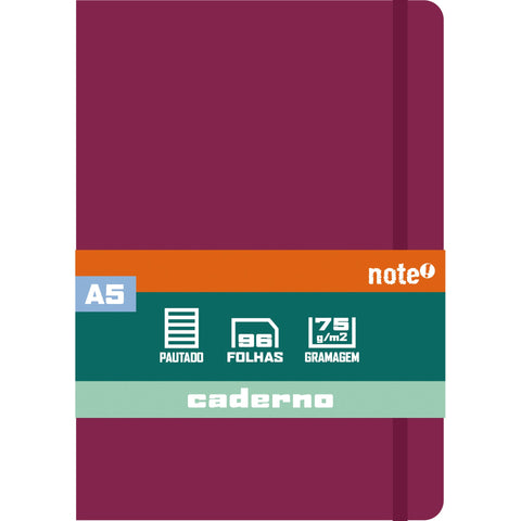 Caderno Agrafado A5 Capa Dura (várias opções) Note!