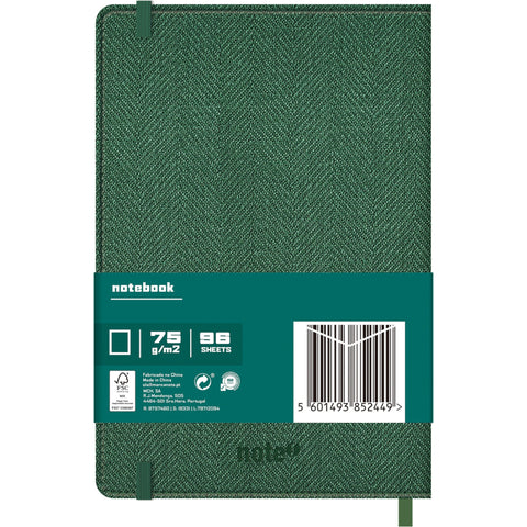 Caderno Agrafado A5 Capa Texturada com Elástico Liso (várias opções) Note!