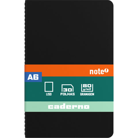 Caderno Agrafado A6 Liso 3 Unidades Note!