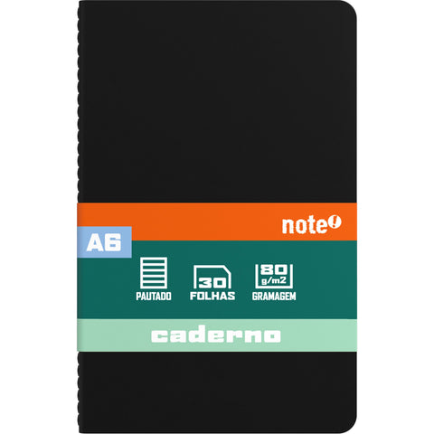 Conjunto 3 Caderno Agraf 9*14 Centímetros P 30 F 80 G Note!