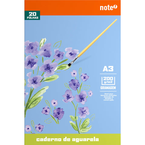 Caderno de Desenho Aguarela A3 Note!