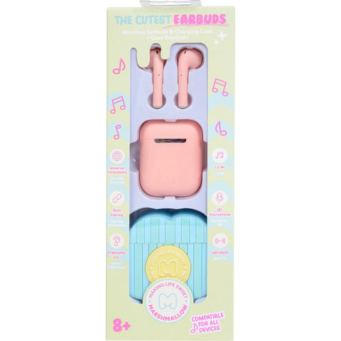 Auriculares com Caixa Flor (várias opções) Marshmallow