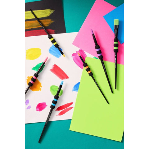 Pinceis Soft Touch Black Edition 6 Unidades Faber-Castell