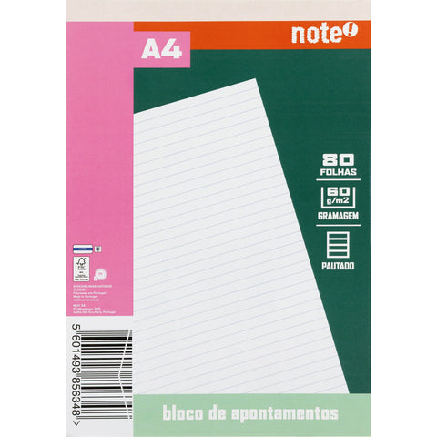 Bloco Apont Formato A4 80 F 60 G P 26 Note!