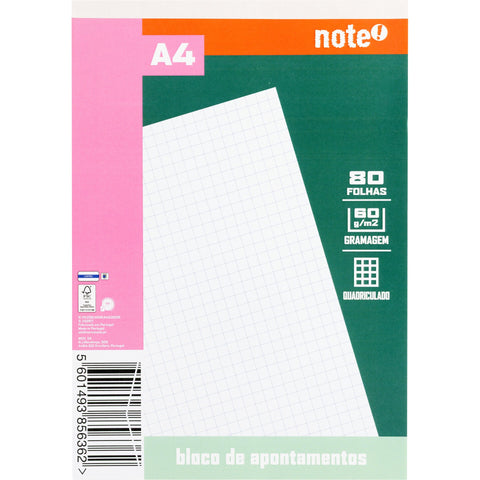 Bloco Apont Formato A4 80 F 60 G Q 26 Note!