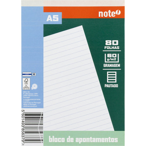 Bloco Apont Formato A5 80 F 60 G P 26 Note!