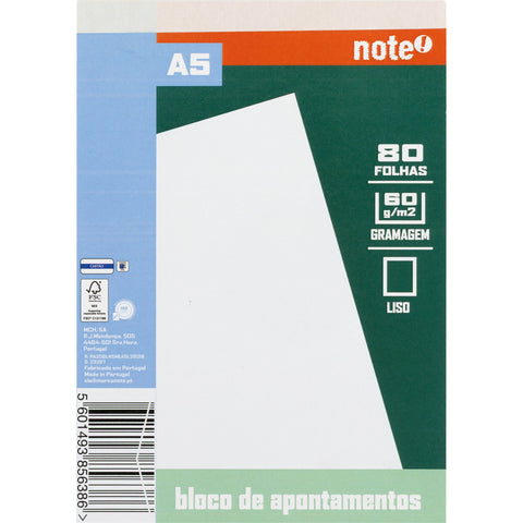 Bloco Apont Formato A5 80 F 60 G L 26 Note!