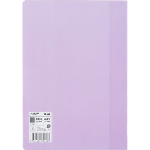 Caderno Agrafado Flex A4 Flex Quadriculado Pastel Note!