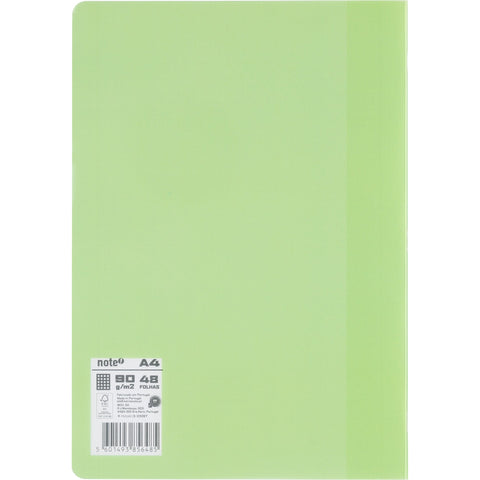 Caderno Agrafado Flex A4 Flex Quadriculado Pastel Note!