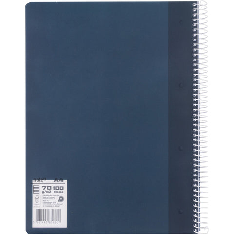 Caderno Espiral Formato A4 Pp 100 F 70 G P Azul Esc 26 Note!