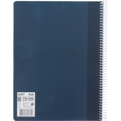 Caderno Espiral Formato A4 Pp 100 F 70 G Q Azul Esc 26 Note!