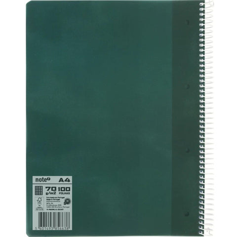 Caderno Espiral Formato A4 Pp 100 F 70 G Q Verde Esc 26 Note!