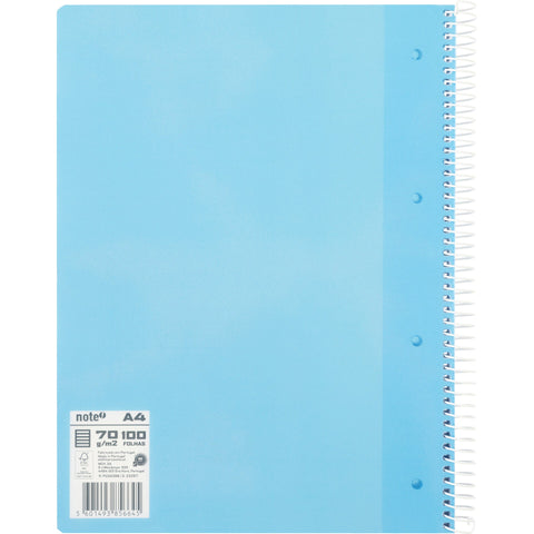 Caderno Espiral A4 Polipropileno Pautado Pastel (várias opções) Note!