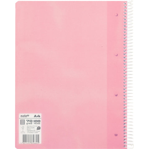 Caderno Espiral A4 Polipropileno Pautado Pastel (várias opções) Note!