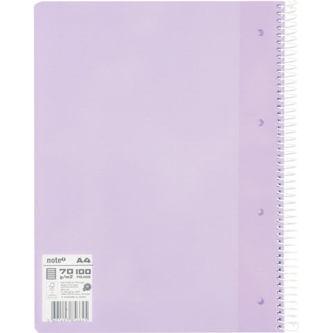 Caderno Espiral A4 Polipropileno Pautado Pastel (várias opções) Note!
