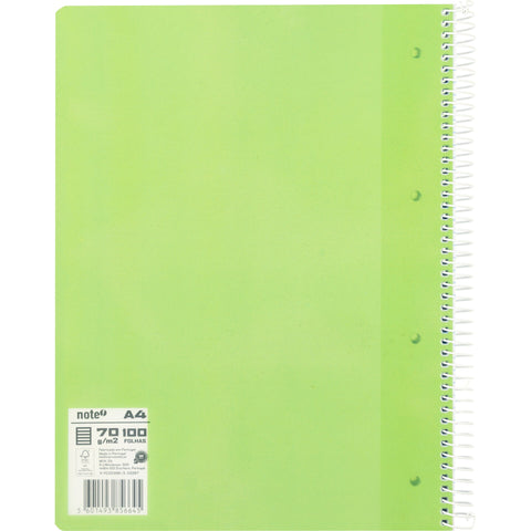 Caderno Espiral A4 Polipropileno Pautado Pastel (várias opções) Note!